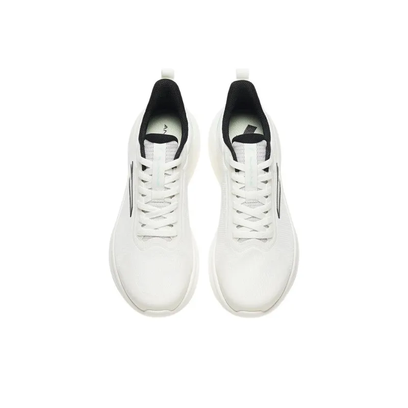 Anta Anti Slip Wear Resistant Low Top Running Shoes Men's White Cyan-1