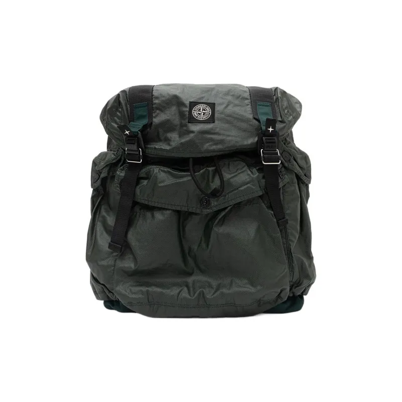 STONE ISLAND Cotton Backpack Regular Men's Green-0
