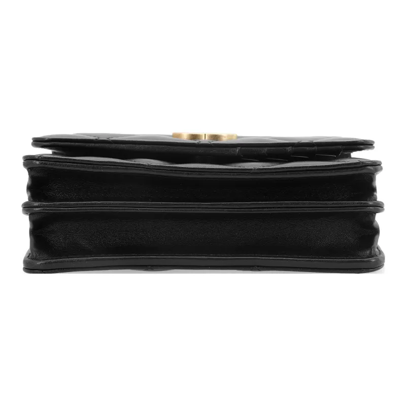 CHANEL WOC Metal Sheepskin One Shoulder Crossbody Clutch Women's Black-3