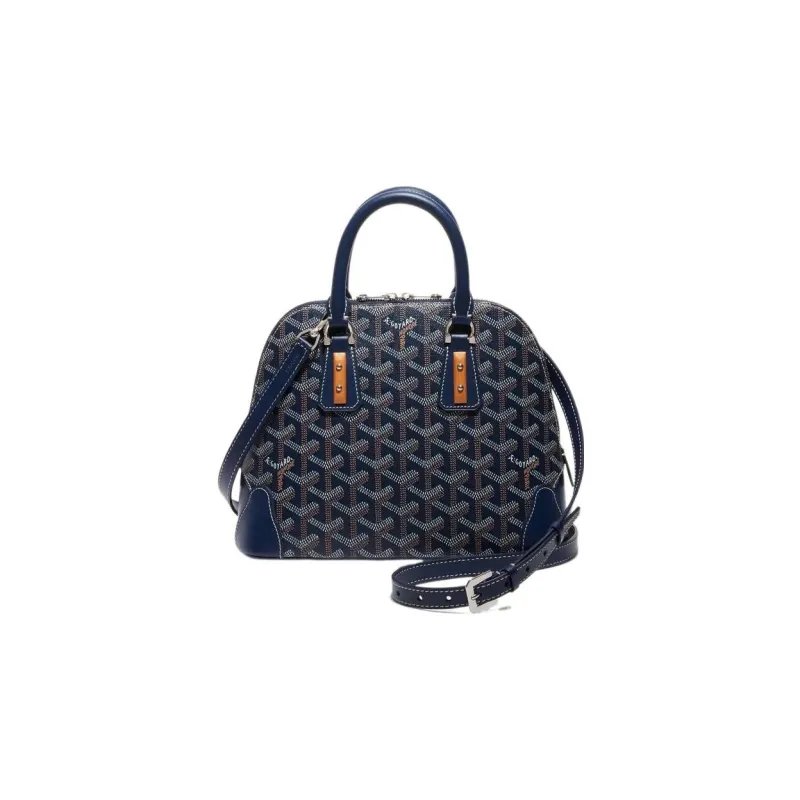 GOYARD Cow Leather Bag Straps Small Size Unisex Marine Blue-1