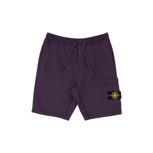 STONE ISLAND Cargo Shorts Men Purple