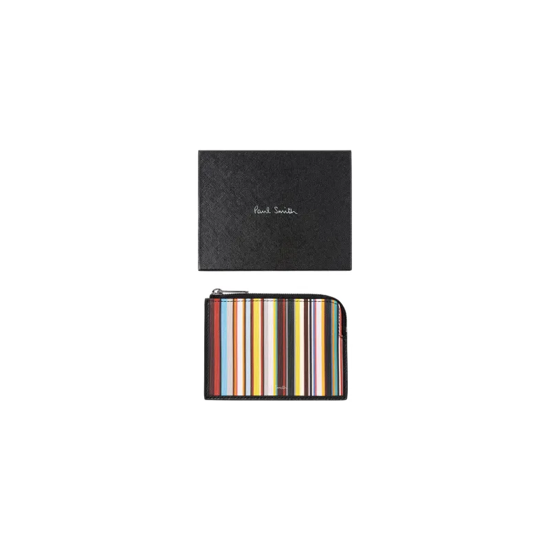 Paul Smith Signature Stripe Zip Up Wallet-3
