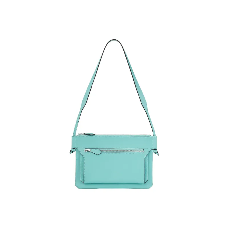 HERMES Ultrapla Evercolor Calfskin Crossbody Bag, Shoulder Bag Small Size Men's-0