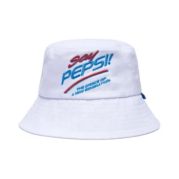 Pepsi Bucket Hats Unisex White