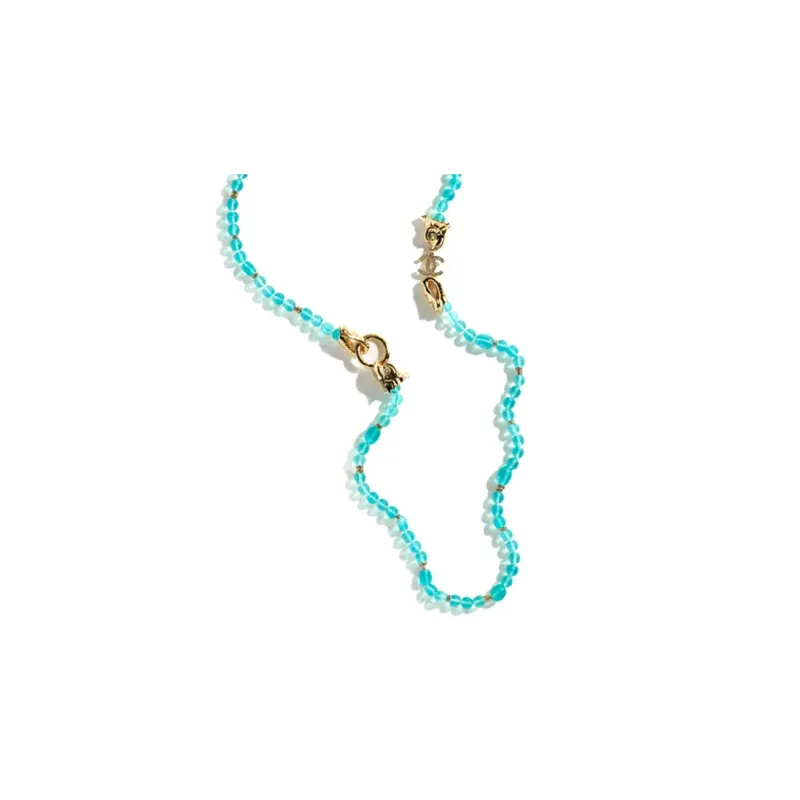CHANEL Necklaces Women's Blue-0