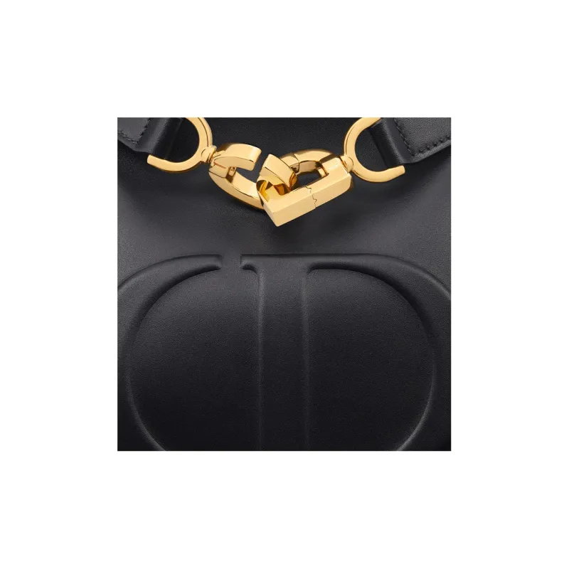 DIOR C'est Dior Old Cow Leather Bucket Bag, Handbag, Shoulder Bag Women's Black-5