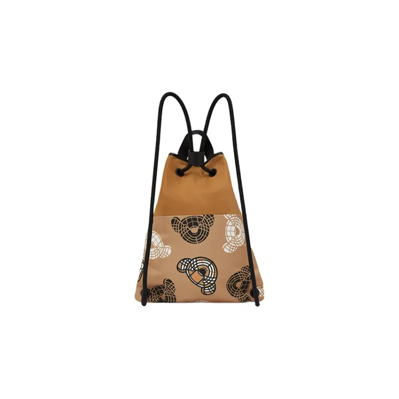 Burberry Leather Backpack Regular Kids' Beige-2