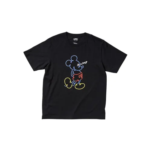 UNIQLO T-Shirts Unisex 09 Black