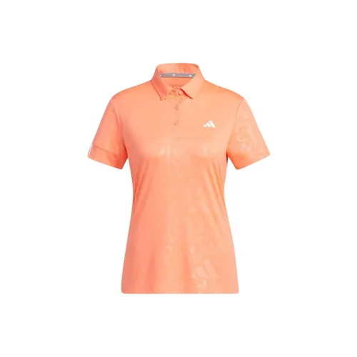 Adidas Polo Shirts Women's Coral Orange