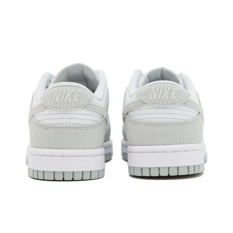 Nike Dunk 'Grey Corduroy' Durable Breathable Low Top Skateboard Shoes Men's Gray White-3