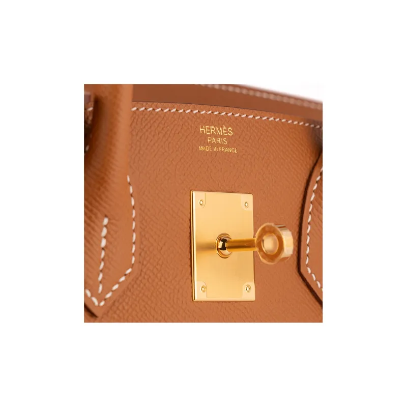 HERMES Birkin Epsom Cow Leather Birkin Bag Handbags Regular Women's 37 Gold Gold Brown-8