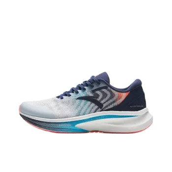 Anta Champion Series Anti Slip Wear Resistant Low Top Running Shoes Men's Gray Blue Orange