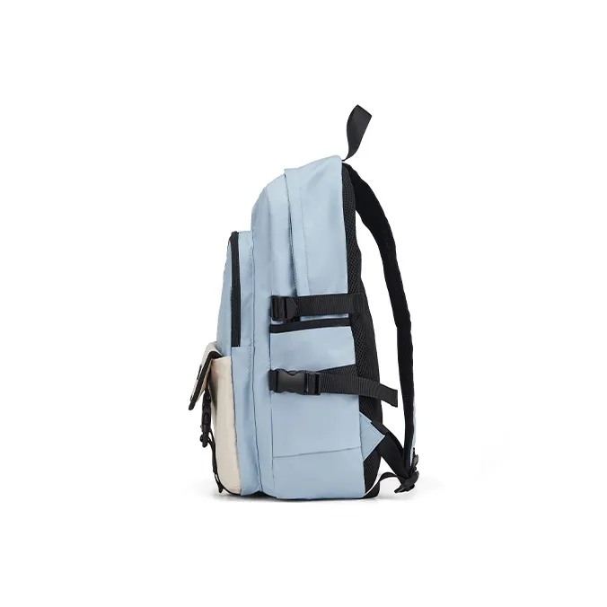 KEYSTREET Fabric Travel Bags Backpack Regular Unisex Ecru/Black/Light Green/Blue-22