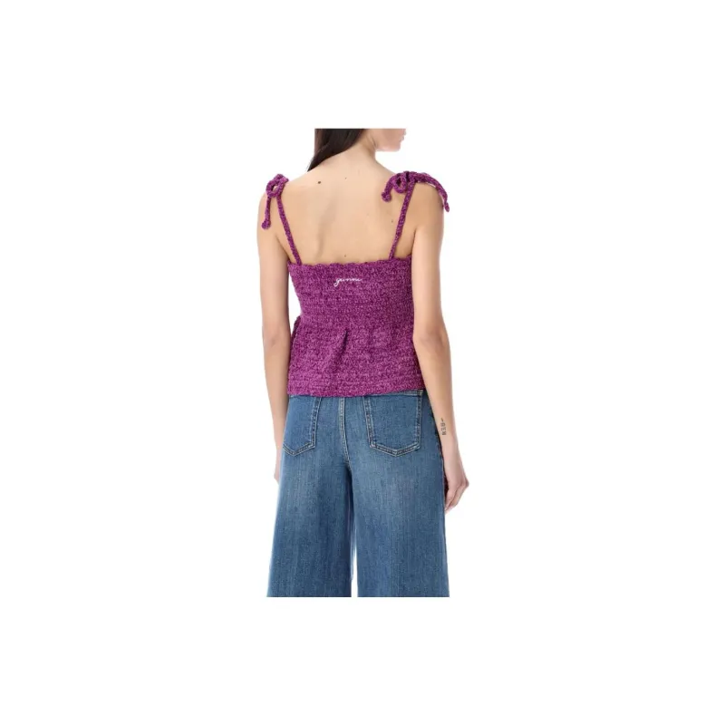 GANNI Tank Tops Women's Purple-2