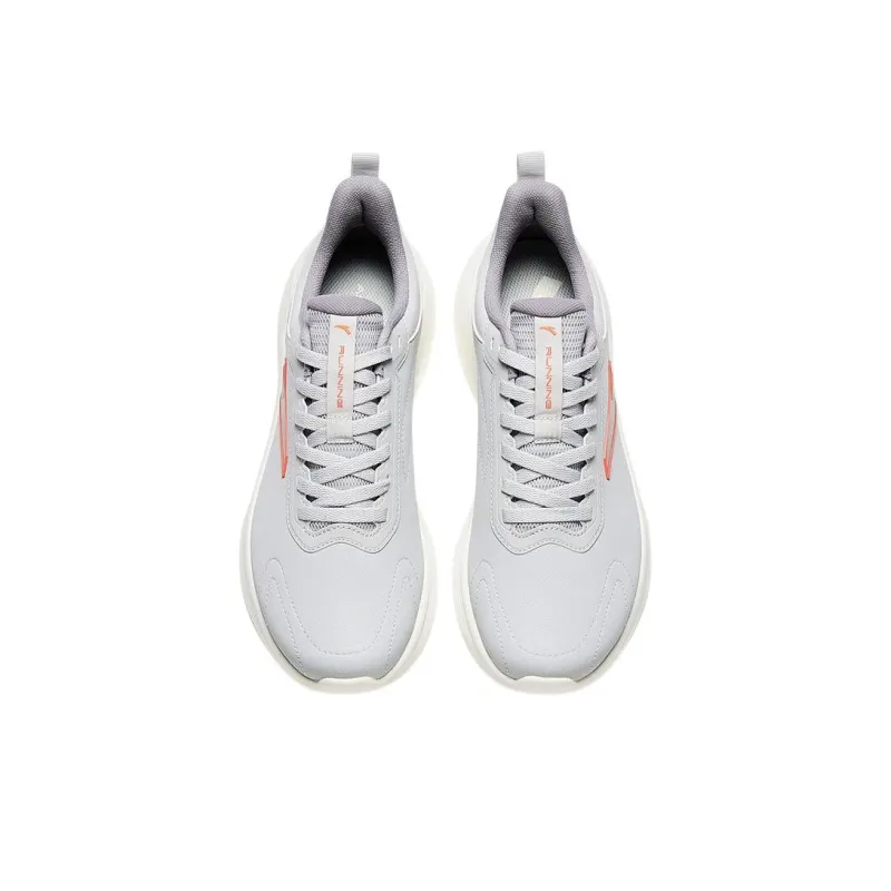 Anta Anti-Slip Wear-Resistant Low-Top Running Shoes Men's Gray White-1