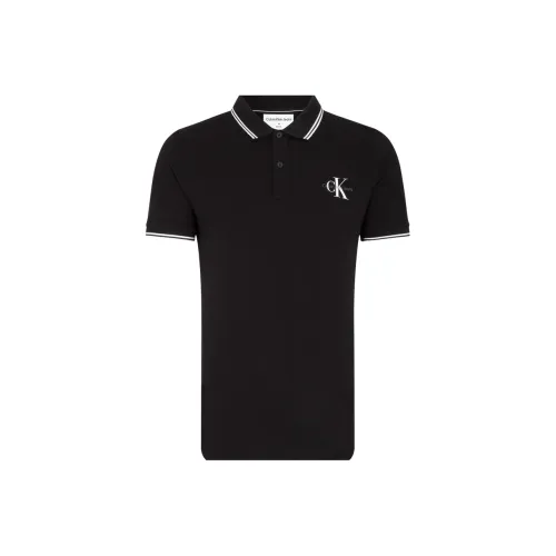 Calvin Klein Polo Shirts Men Black