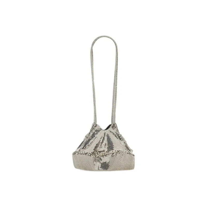 KARA Crystal Portable Crossbody Bag Shoulder Bag Women's Silver-1