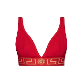 VERSACE Greca Border Bralette 'Red'