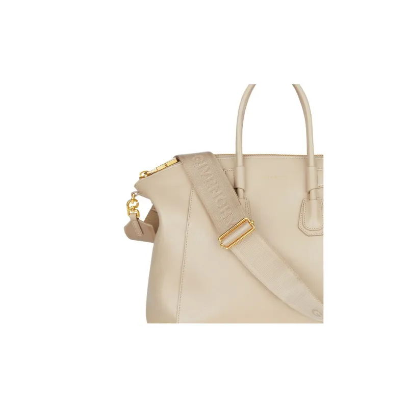 GIVENCHY Antigona Calfskin Handbag Shoulder Bag Crossbody Bag Small Size Women's Beige-4