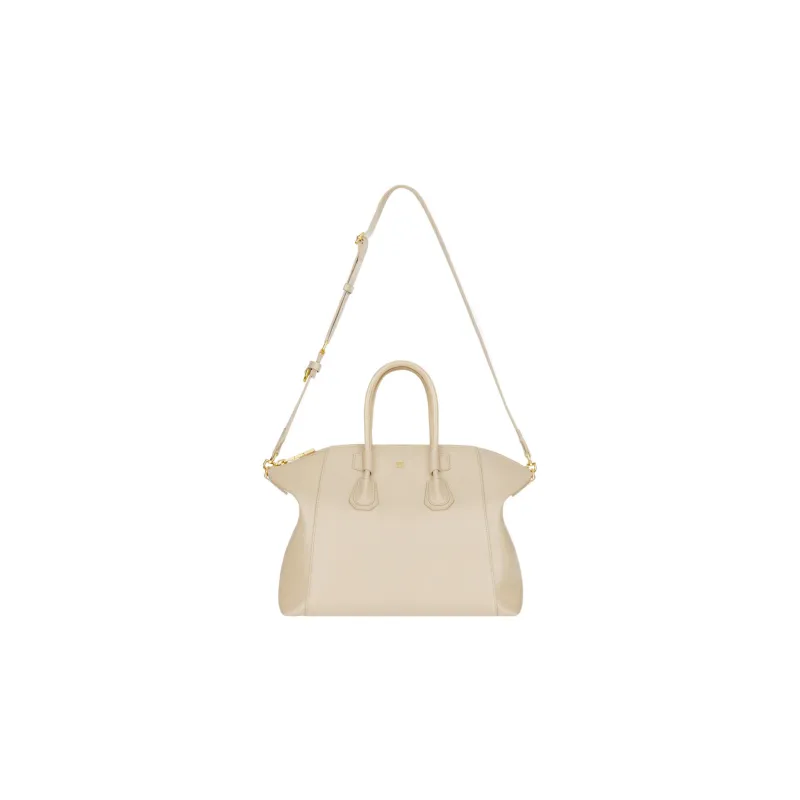 GIVENCHY Antigona Calfskin Handbag Shoulder Bag Crossbody Bag Small Size Women's Beige-1