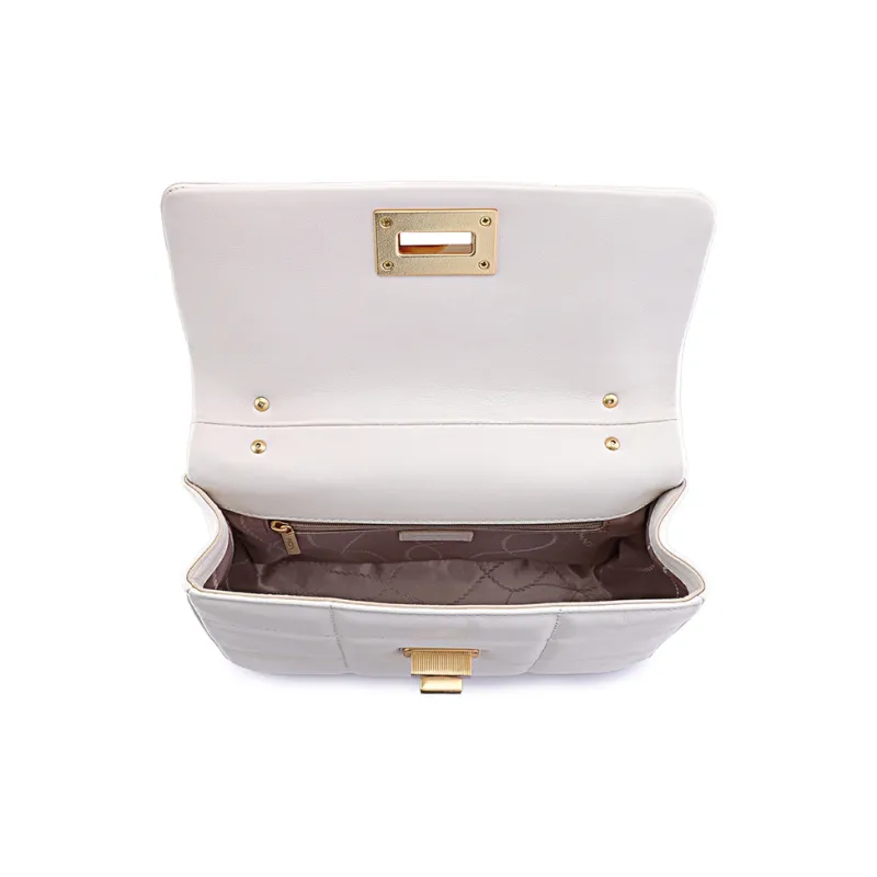 FION Genuine Leather Chain Small Square Bag, Shoulder Bag, Crossbody Bag Women's-13