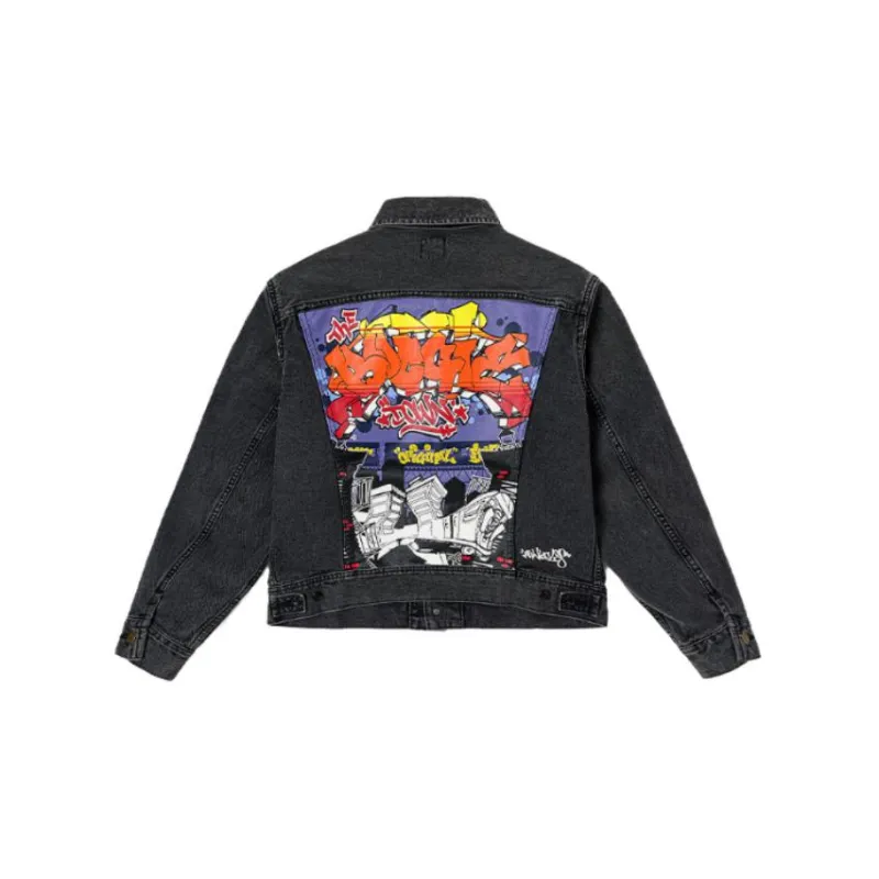 Lee Denim Jackets Men Black Gray Color-1