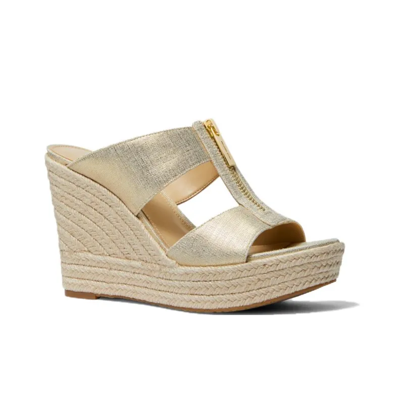 MICHAEL KORS Abrasion Resistant Slide Slippers Women's Gold-2