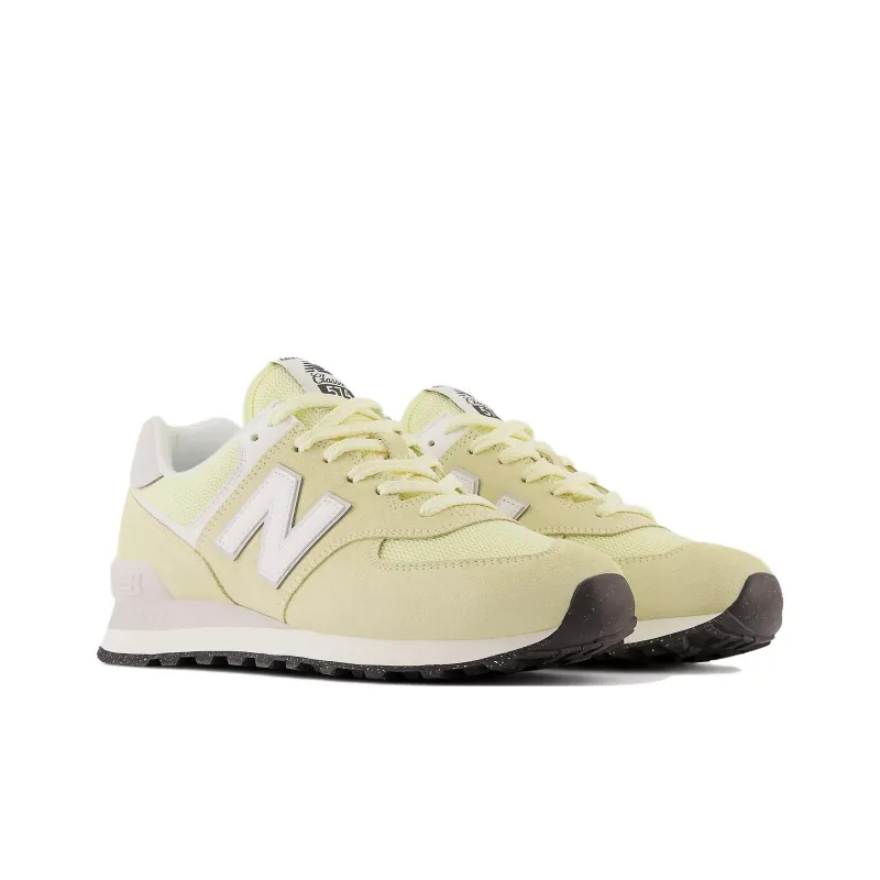 New Balance NB 574 Slip Resistant, Abrasion Resistant, Lightweight Low Top Running Shoes Unisex Yellow Gray-2