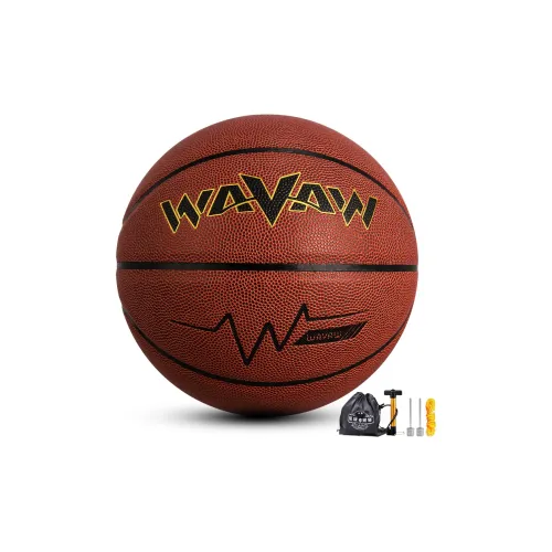 WAVAW PU Basketball Dark Brown Size 6/Size 7 Ball Training Unisex