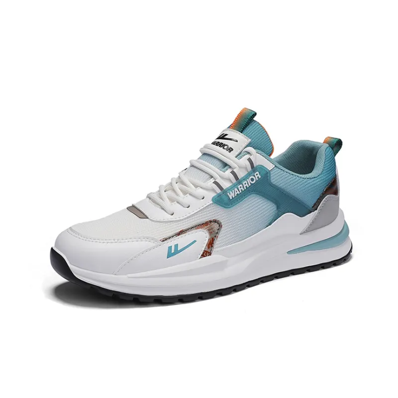 Warrior Breathable Low-Top Sports Casual Shoes Men's Gradient Blue-4
