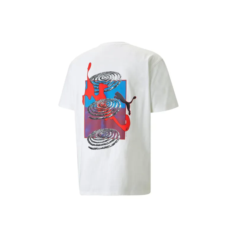 PUMA X P.A.M. Co branded Version T Shirts Unisex White-1
