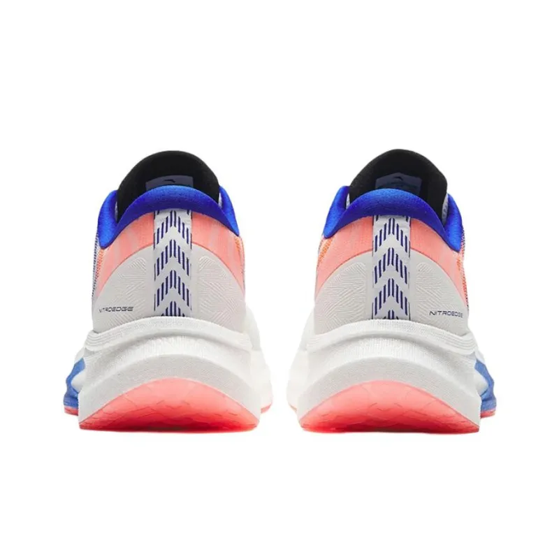 Anta Champion Series Anti Slip Wear Resistant Low Top Running Shoes Men's White Blue-2