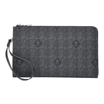 Hush Puppies Recycled Fabric Wallet Clutch Regular Men's Black