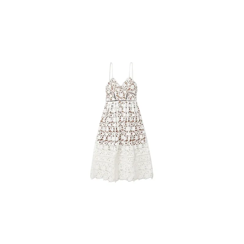 Self-portrait Slip Dresses Women's White-2