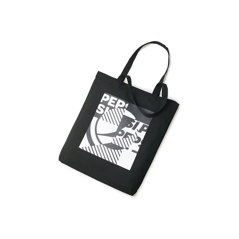 Pepsi Canvas Tote Bag Shopping Bag Canvas Bag Shoulder Bag Unisex Black-2
