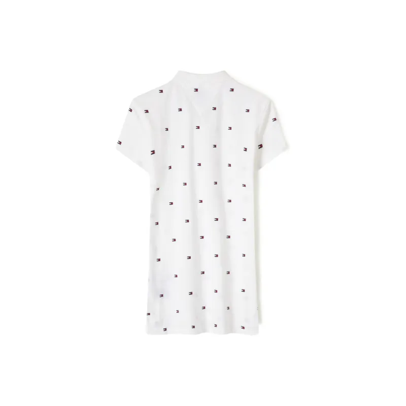 Tommy Hilfiger Polo Shirt Women's White Print-1