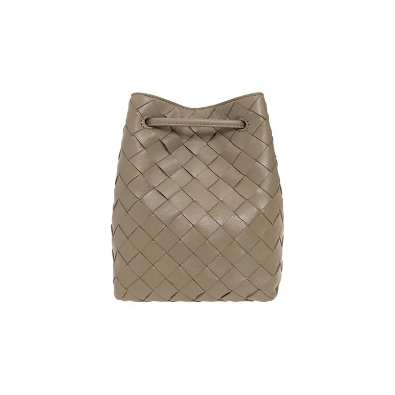 Bottega Veneta Sheepskin Bucket Bags Shoulder Bag Crossbody Bag Women's Light Brown-2