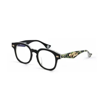 A BATHING APE Eyeglass Frames Unisex Black