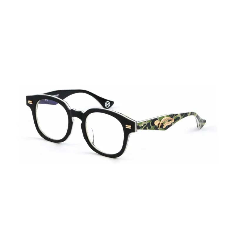 A BATHING APE Eyeglass Frames Unisex Black-0