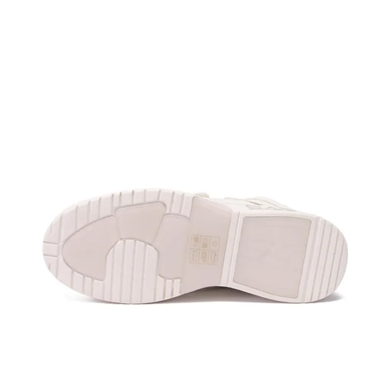 EMPORIO ARMANI EA7 Stylish Skateboarding Shoes Unisex White Red Black-5