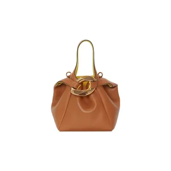 JW Anderson Full Grain Lambskin Shoulder Bag, Crossbody Bag, Handbag Women's Umber