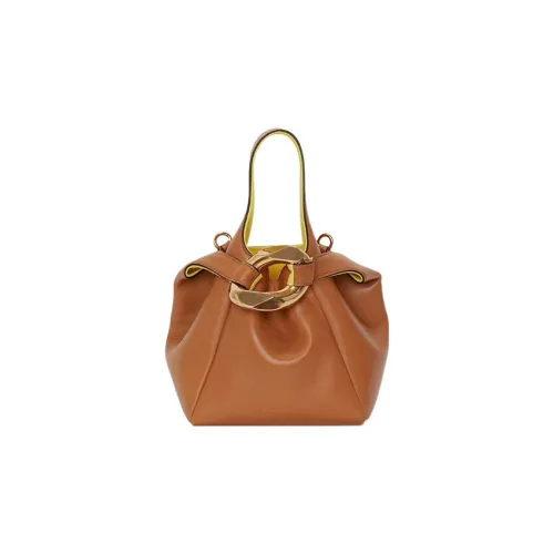 JW Anderson Full Grain Lambskin Shoulder Bag, Crossbody Bag, Handbag Women's Umber