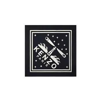 KENZO Logo Printed Large Square Scarf