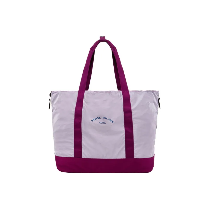 STONE ISLAND Polyurethane Tote Bag Shopping Bag Handbag Shoulder Bag Men's Magenta-0