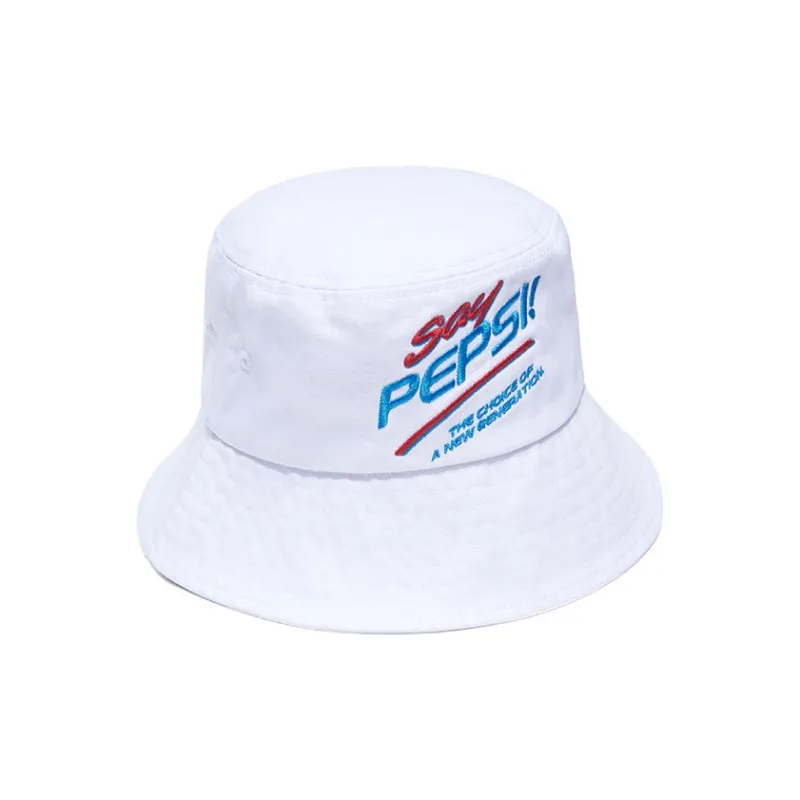 Pepsi Bucket Hats Unisex White-1