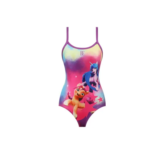 BALNEAIRE Pony Berry Co-branded Model One-Piece Swimsuits Women's Color Play