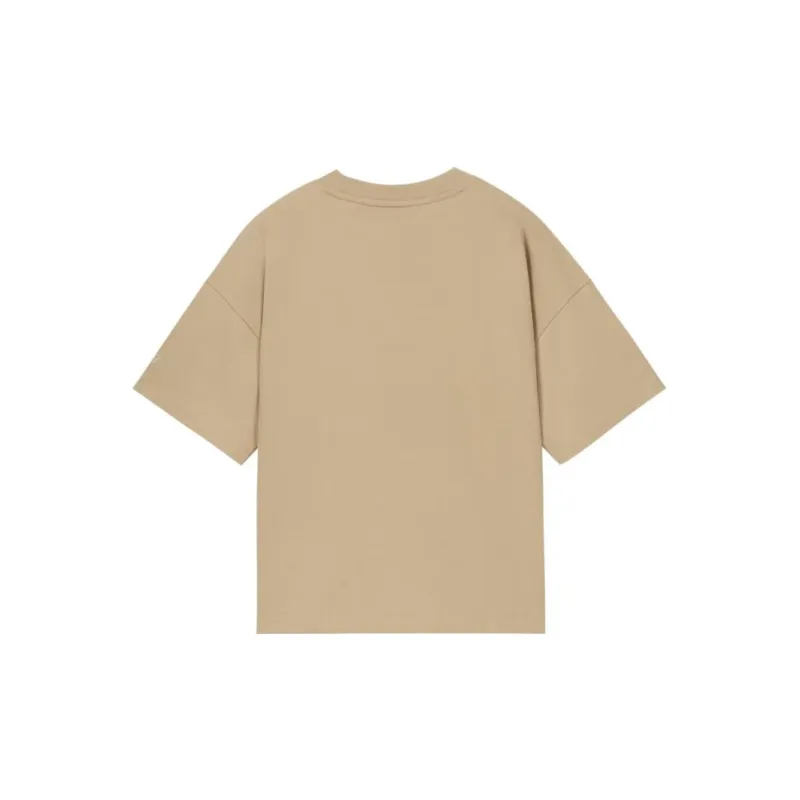New Balance Drop Shoulder Sleeve T Shirt Women's Khaki-1