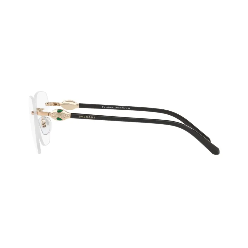 BVLGARI Eyeglass Frames Unisex Black-2