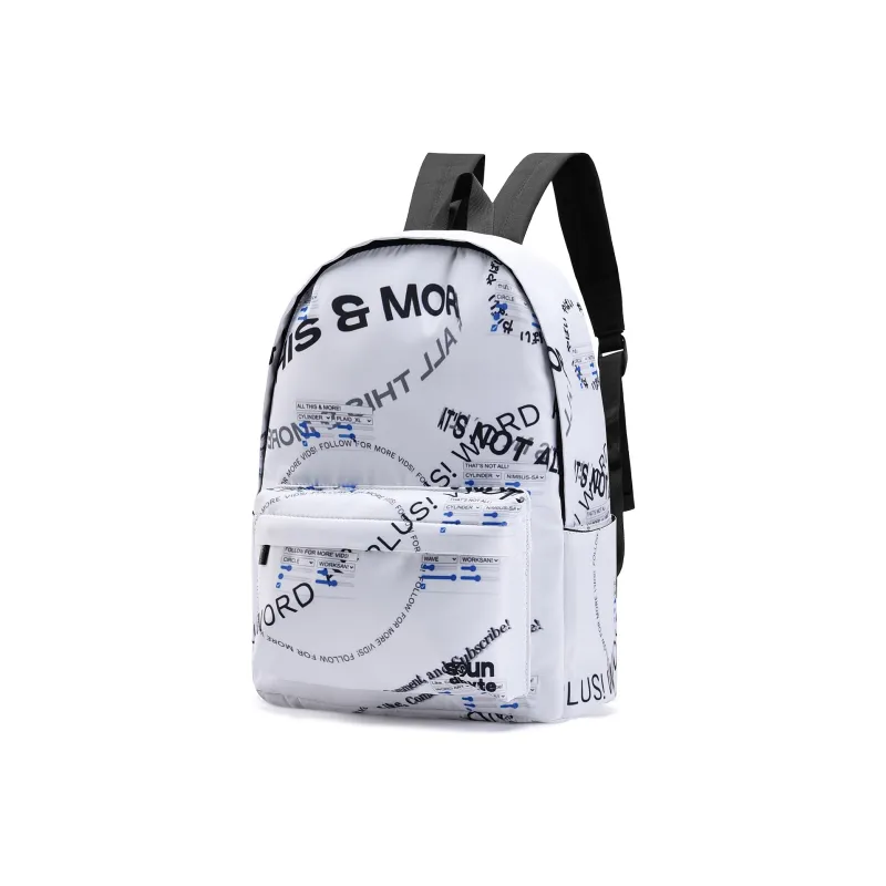 ONRF SOUNDBYTE Collaboration Polyester Backpack Regular Unisex White-1