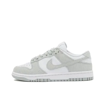 Nike Dunk 'Grey Corduroy' Durable Breathable Low Top Skateboard Shoes Men's Gray White